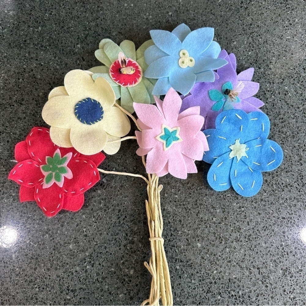 Pottery Barn Kids Felt Flower Bouquet